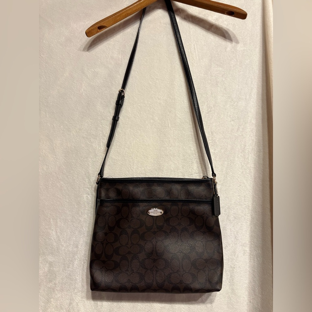 Coach Signature Brown Crossbody Bag
